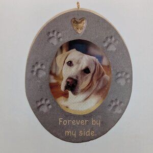 Hallmark Keepsake Forever By My Side Pet Dog Memorial Photo Holder Ornament 2019